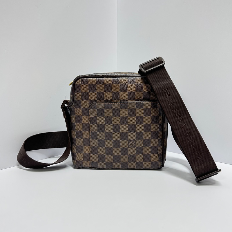 【極新🎁】 LV Damier 經典棋盤格 豆腐包斜背包 (專櫃83,000)-6