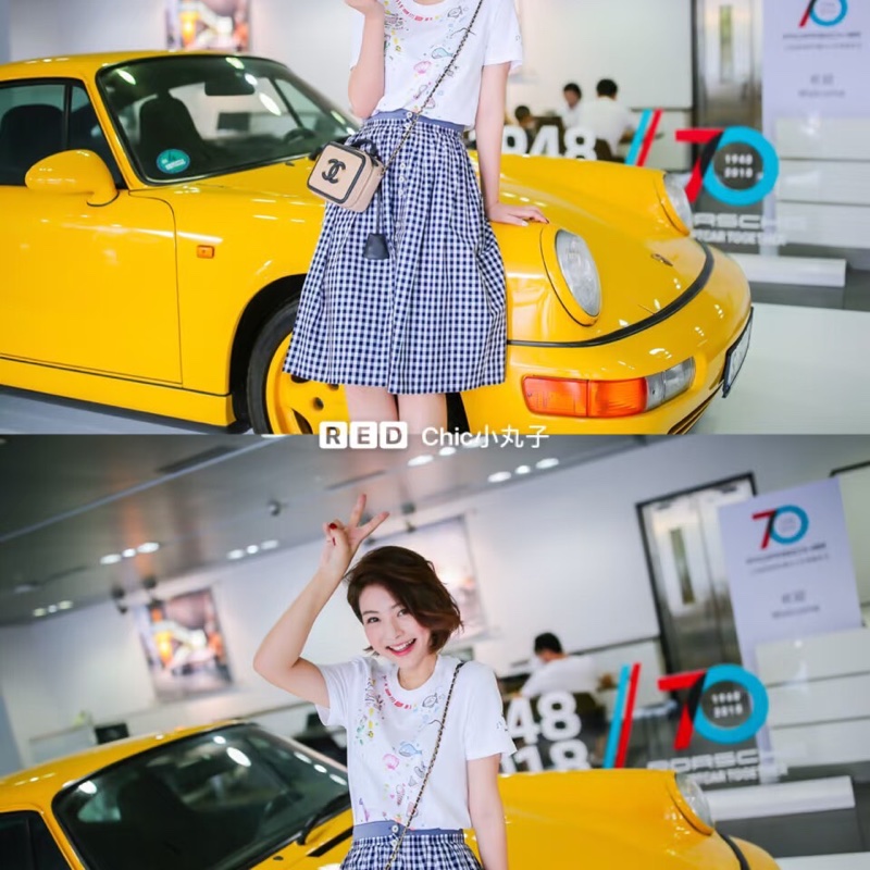 香奈兒CHANEL vanity 奶茶色拼色 相機包 荔枝牛皮 小號-6