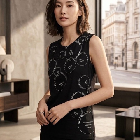 BURBERRY 倫敦 字母背心 黑色