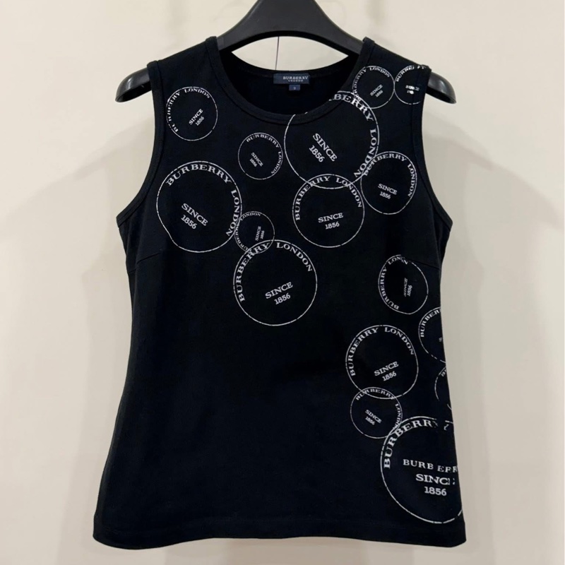 BURBERRY 倫敦 字母背心 黑色-2