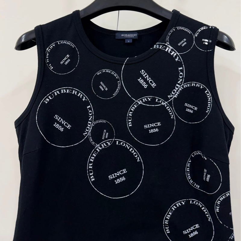BURBERRY 倫敦 字母背心 黑色-4