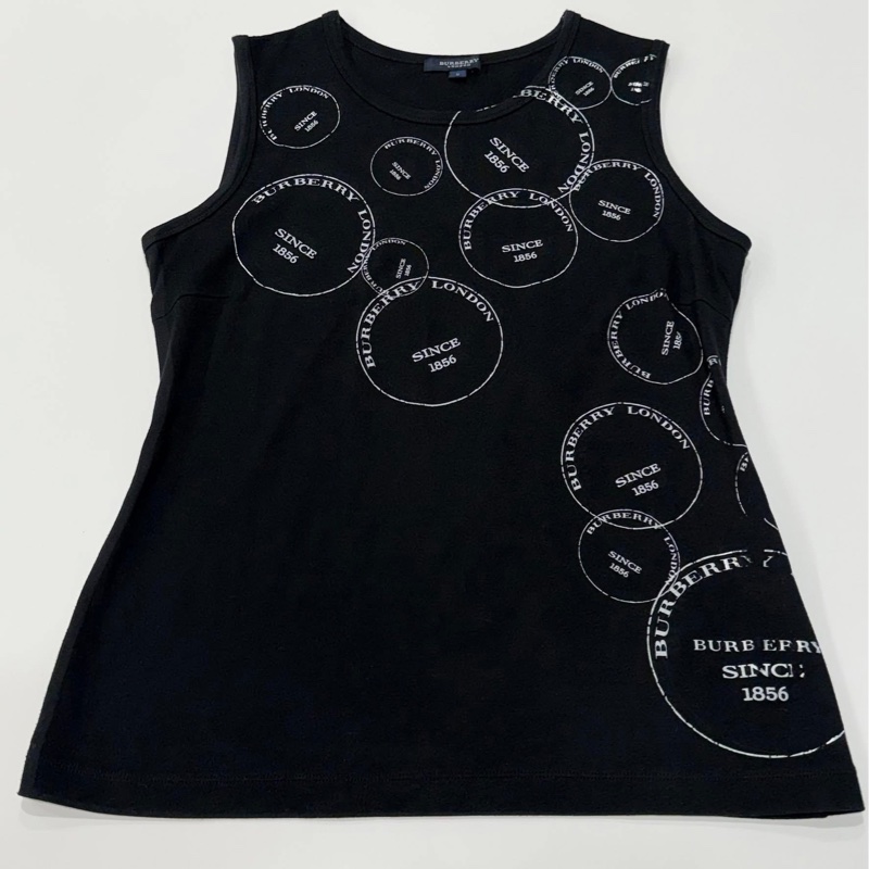 BURBERRY 倫敦 字母背心 黑色-7