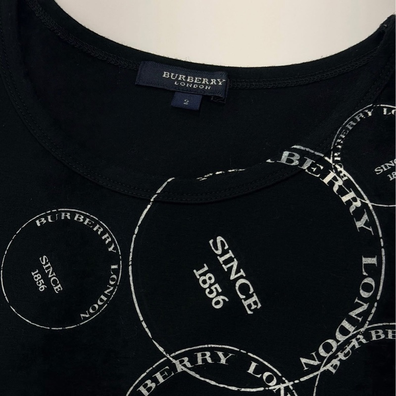 BURBERRY 倫敦 字母背心 黑色-8