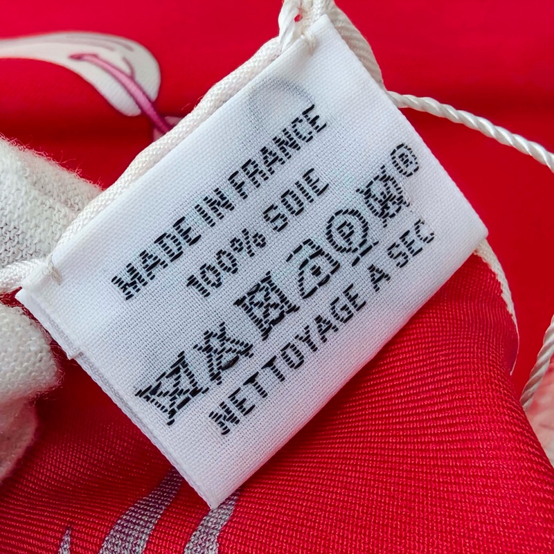 Hermes愛馬仕 絲巾 90*90cm 紅色-7