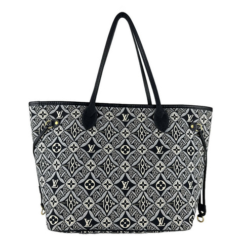 路易威登 (Louis Vuitton) Neverfull MM 帆布手提包，SINCE1854，黑色，女士款，M57230，免運費，z8987