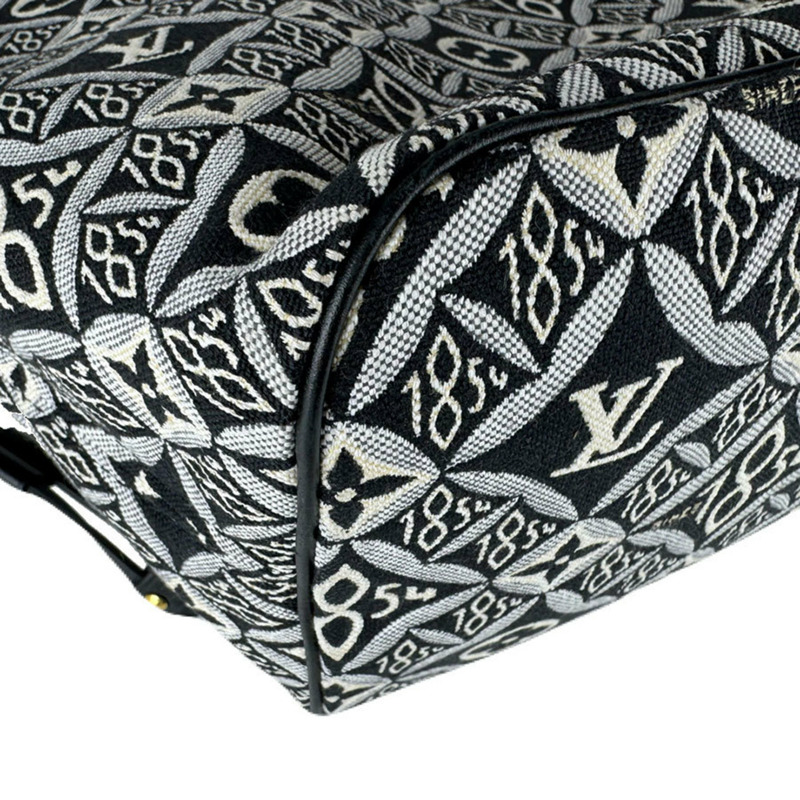 路易威登 (Louis Vuitton) Neverfull MM 帆布手提包，SINCE1854，黑色，女士款，M57230，免運費，z8987-7