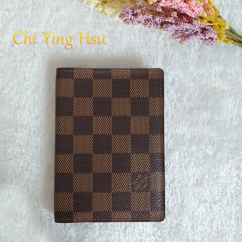 LV N60189 🎀現品實拍🎀經典Damier帆布棋盤格印花護照夾~二手品