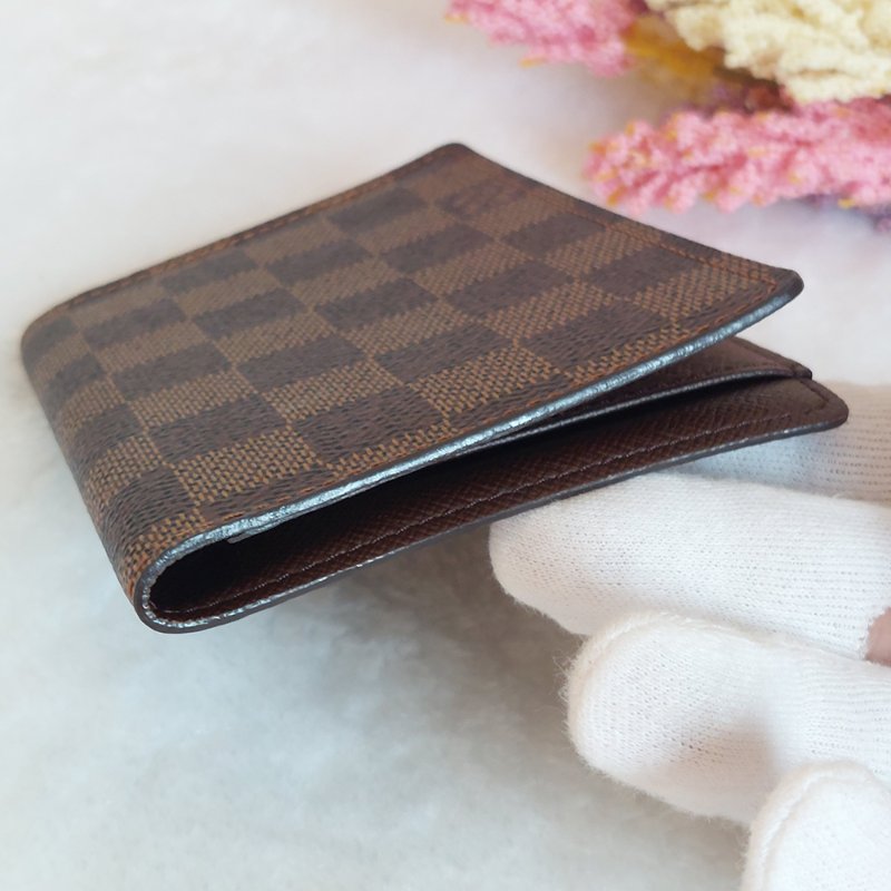 LV N60189 🎀現品實拍🎀經典Damier帆布棋盤格印花護照夾~二手品-29