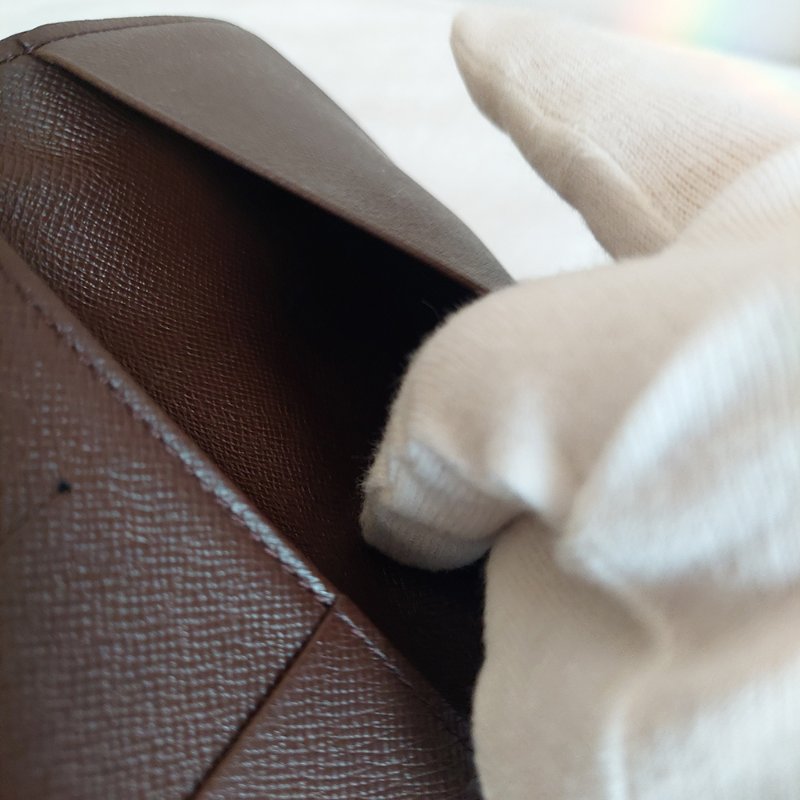 LV N60189 🎀現品實拍🎀經典Damier帆布棋盤格印花護照夾~二手品-38