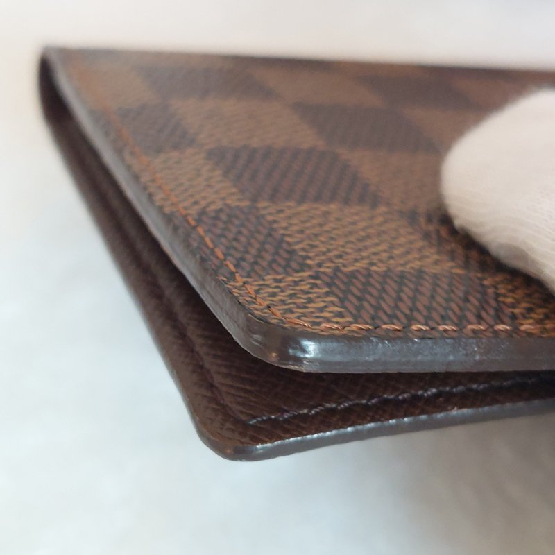 LV N60189 🎀現品實拍🎀經典Damier帆布棋盤格印花護照夾~二手品-61