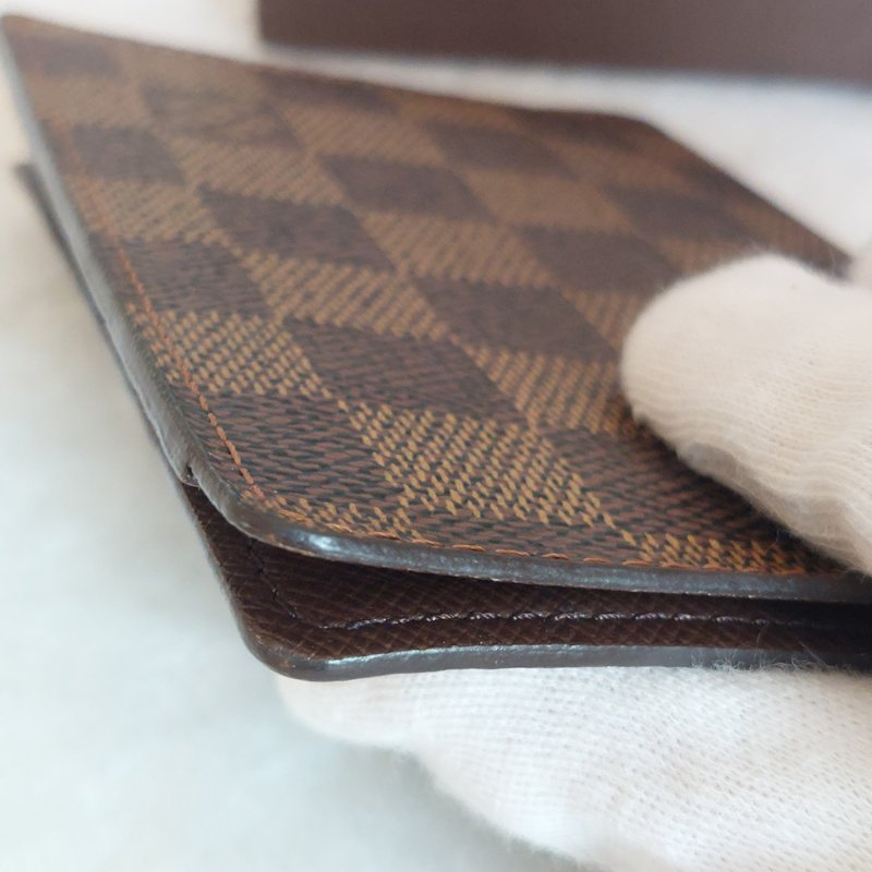 LV N60189 🎀現品實拍🎀經典Damier帆布棋盤格印花護照夾~二手品-62