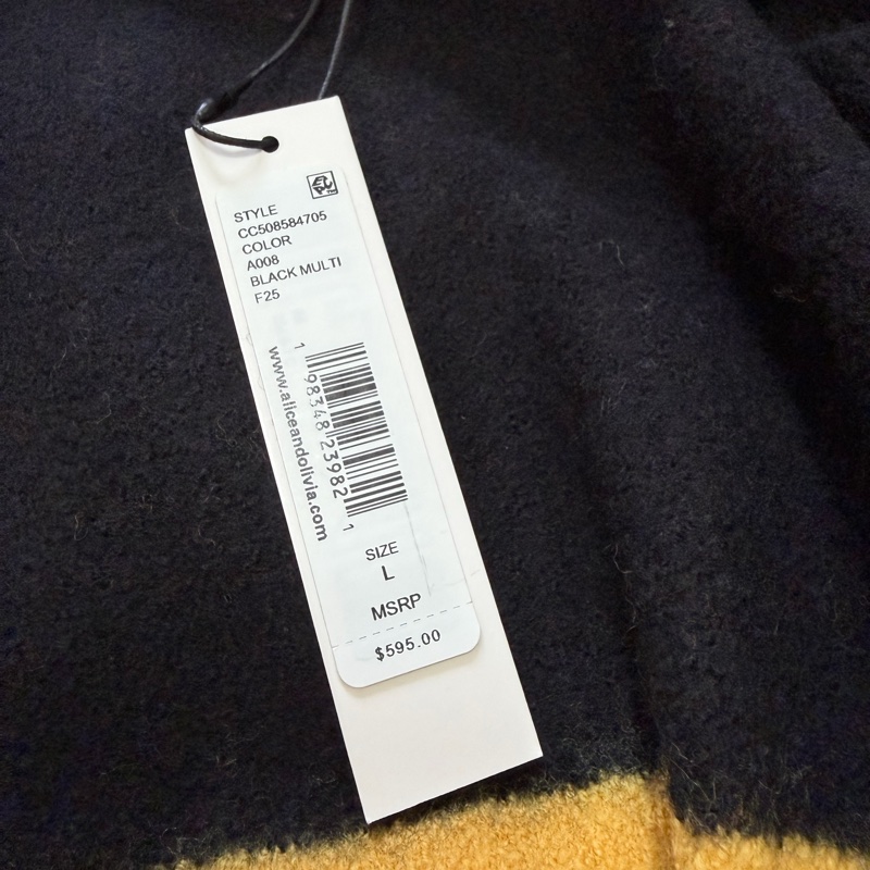 90）全新Alice+Olivia新款正品羊毛輕盈保暖外套 L號 原價595美元-7