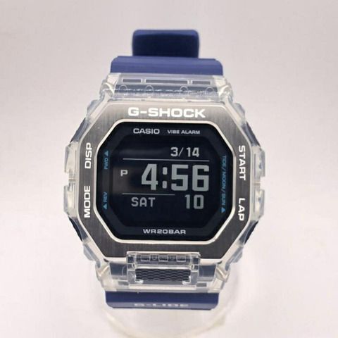 G-SHOCK 手錶 GBX-100S-1JF 銀色透明