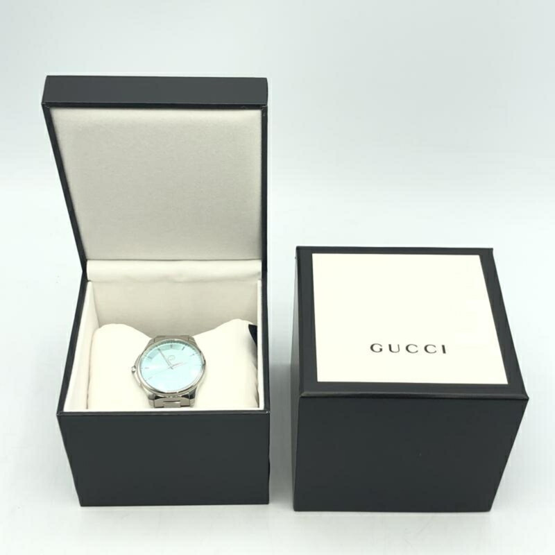 GUCCI G-Timeless 126.3腕錶，綠松石藍，YA126372-9