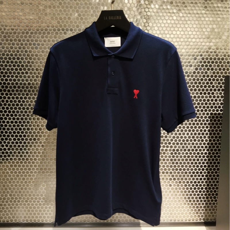 Ami Paris❣️ Polo ,海軍藍/黑色/白色-2