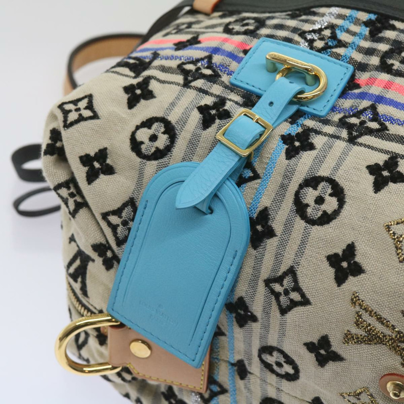 【日本直送】路易威登 Monogram Scrunchie Touareg Boston Bag 米色 M40360 正品 ar11371SM-14