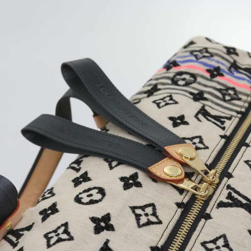 【日本直送】路易威登 Monogram Scrunchie Touareg Boston Bag 米色 M40360 正品 ar11371SM-15