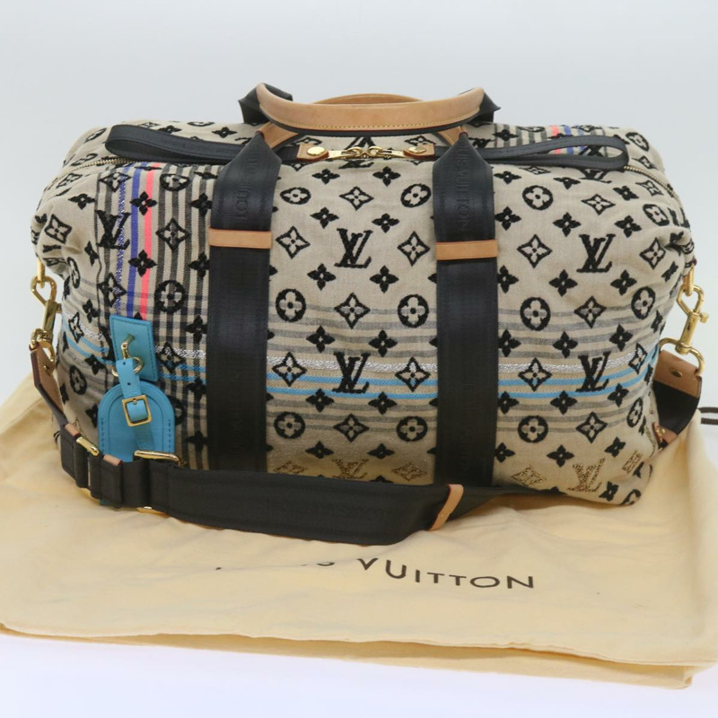 【日本直送】路易威登 Monogram Scrunchie Touareg Boston Bag 米色 M40360 正品 ar11371SM-25