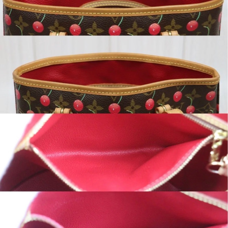 「JL精品代購」9新 LV限量村上隆櫻桃水桶包-11