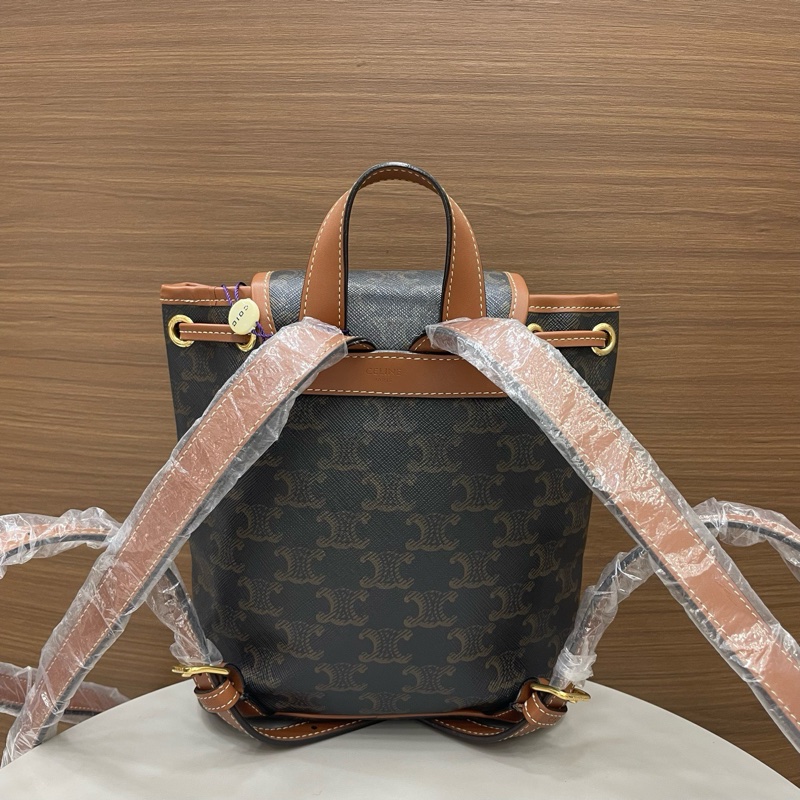 賽琳|水桶後背包mini 老花-1