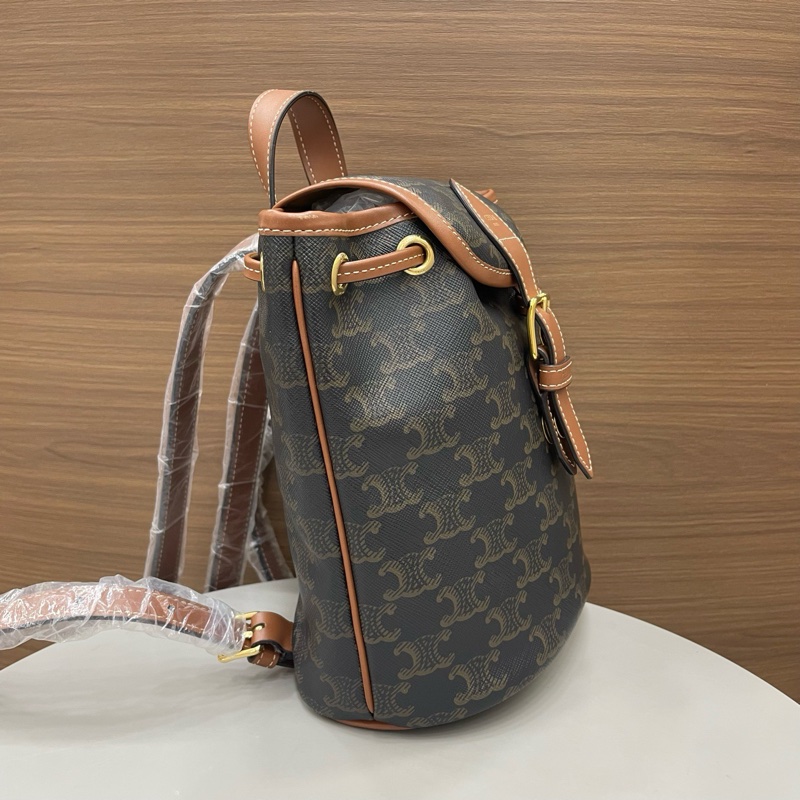 賽琳|水桶後背包mini 老花-2