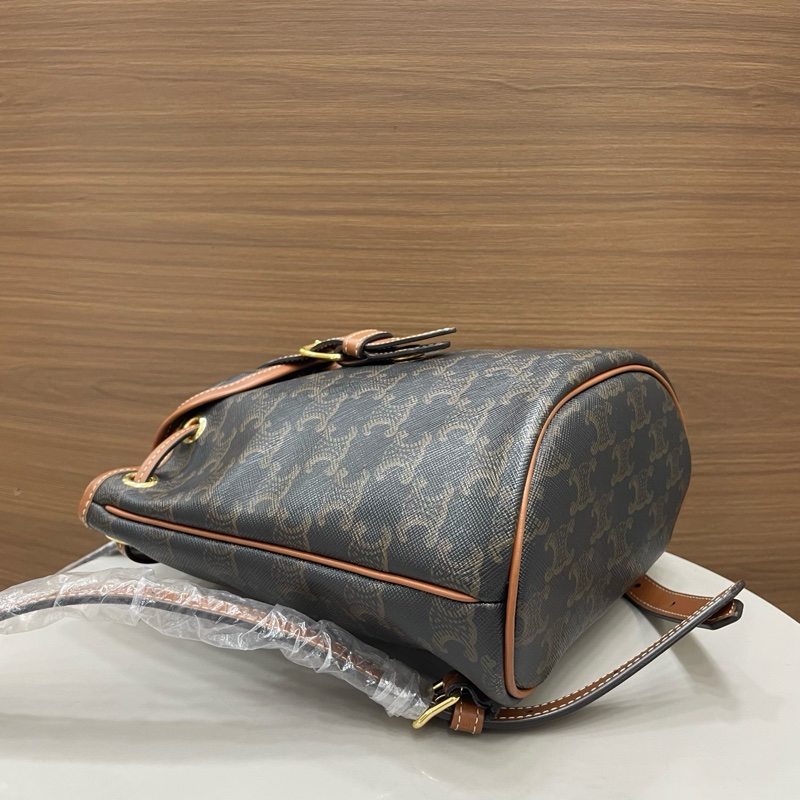 賽琳|水桶後背包mini 老花-4