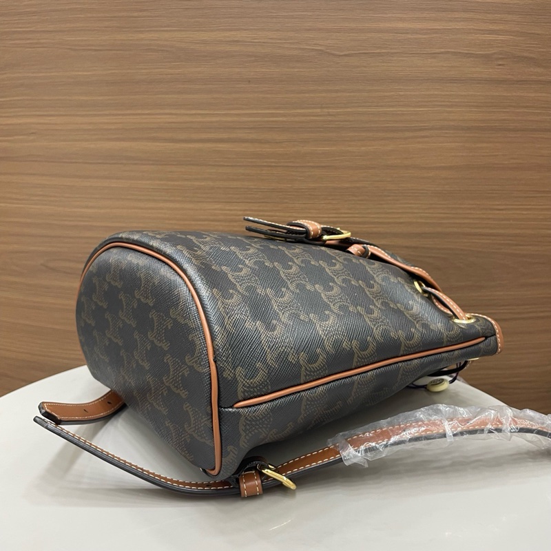 賽琳|水桶後背包mini 老花-5