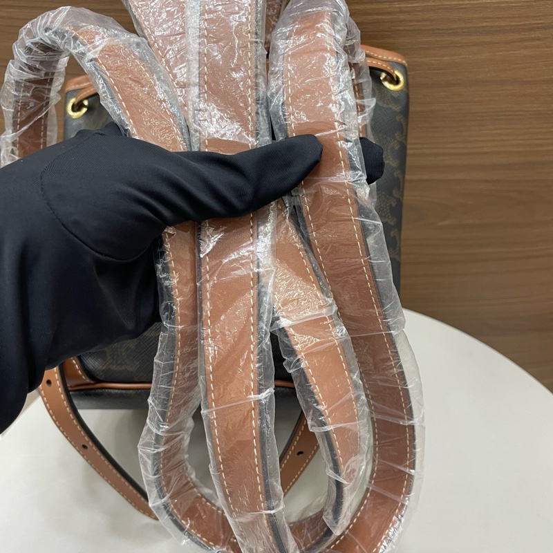 賽琳|水桶後背包mini 老花-8