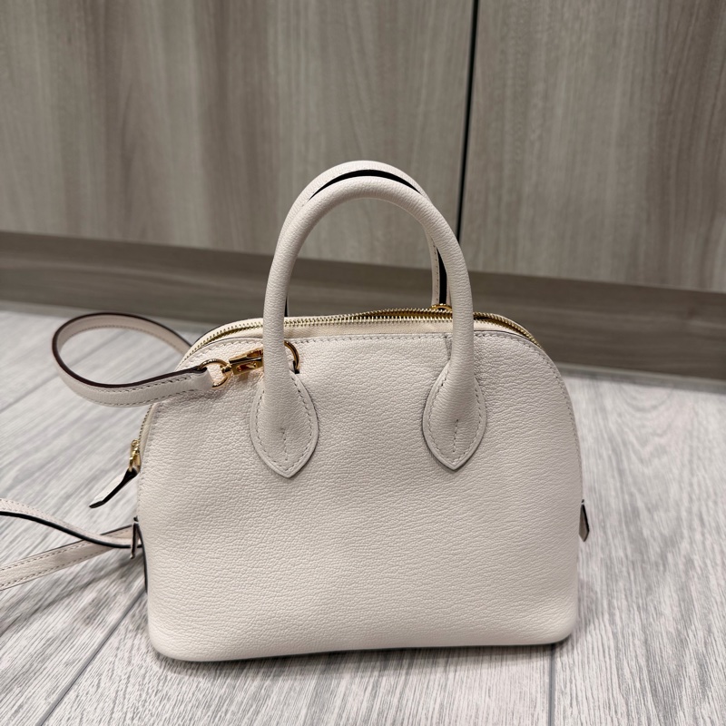 Hermes 愛馬仕 Mini Bolide Nata白 金扣 W刻 全新-0