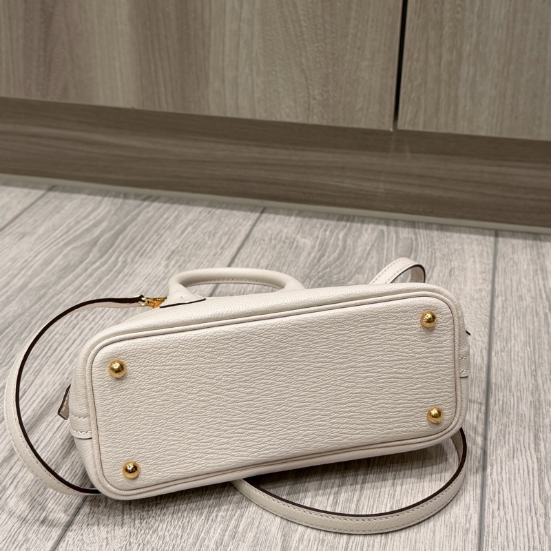 Hermes 愛馬仕 Mini Bolide Nata白 金扣 W刻 全新-3