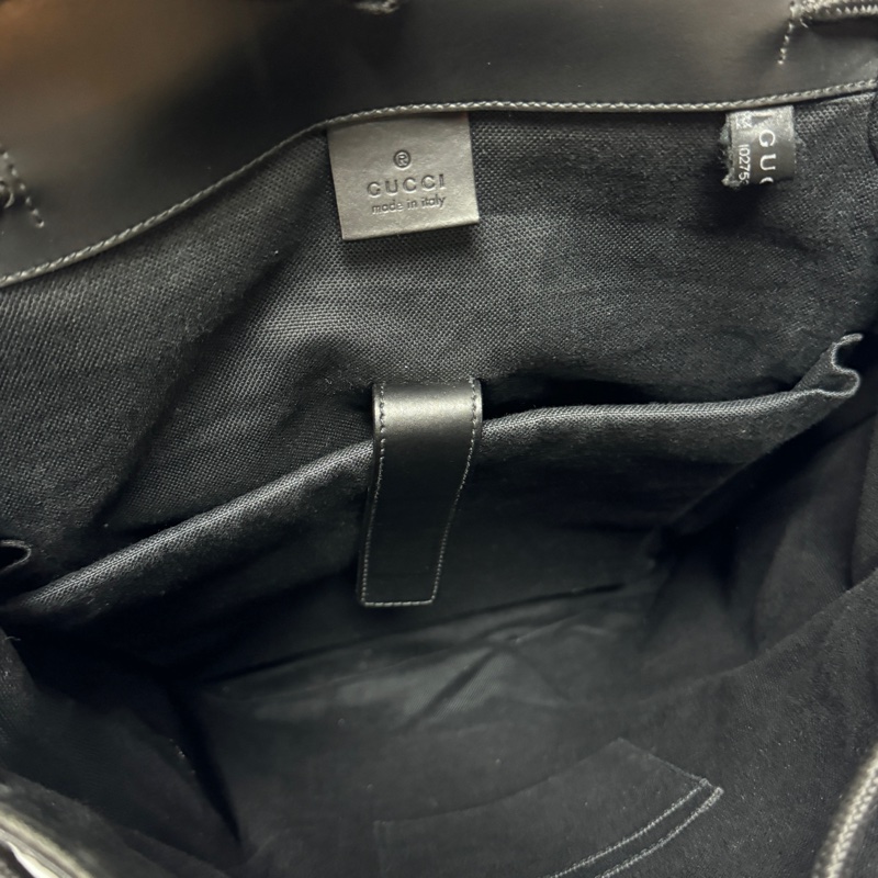 【黑老花帥炸😎】 GUCCI supreme 古馳 黑老花後背包 (專櫃11.6萬)-13