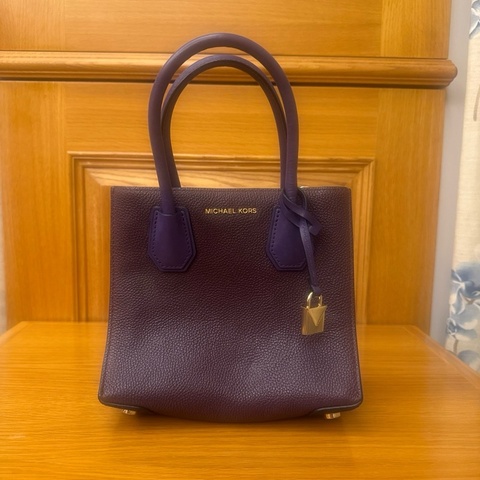 Michael Kors Studio Mercer Medium Messenger Bag Tote 手提包 紫