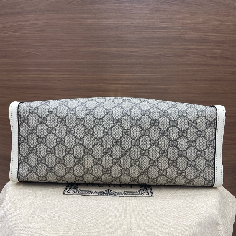 古馳｜Padlock托特大號白色 全新-6