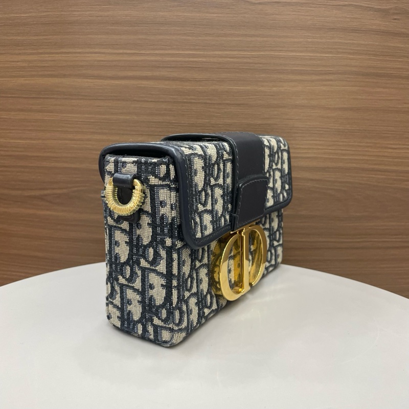 迪奧｜蒙田盒子 老花藍色-2