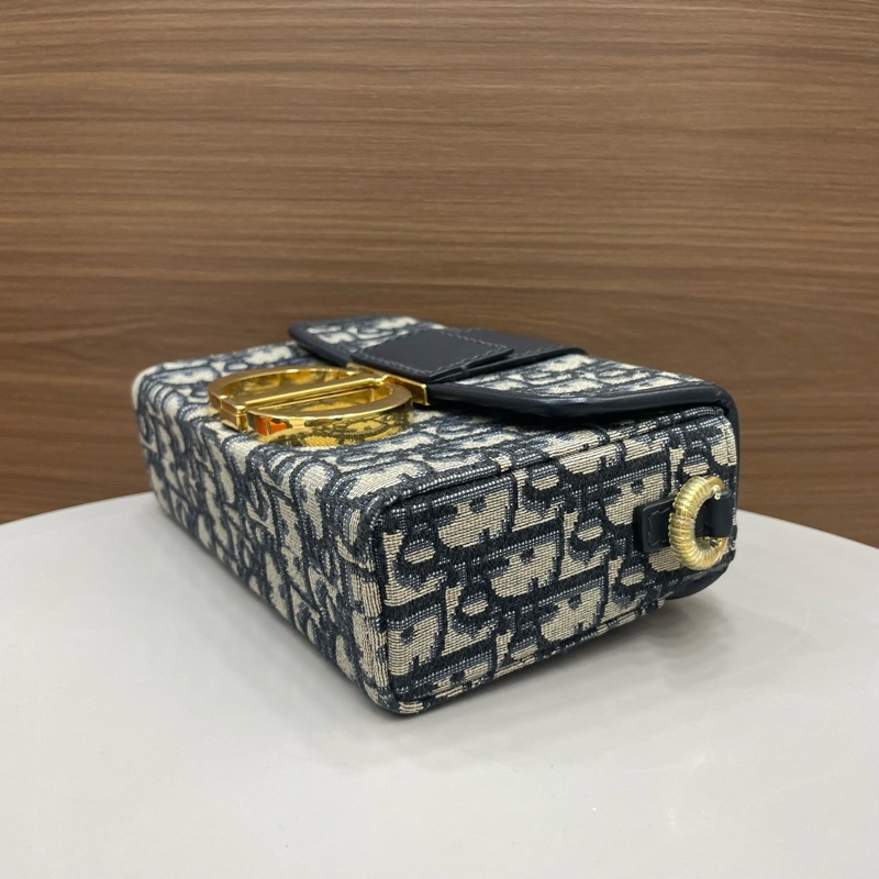 迪奧｜蒙田盒子 老花藍色-5