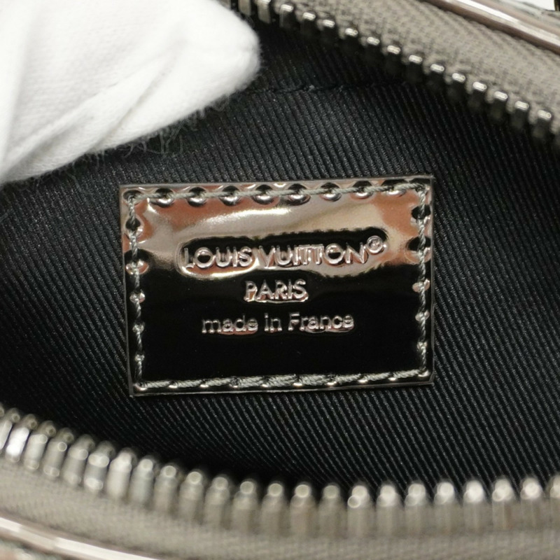 路易威登 Monogram Mirror Keepall Bandoulière 25 手提包 M26903 槍灰色男士兩用包-4