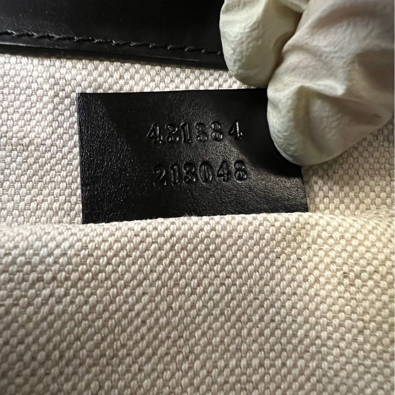 古馳Gucci馬蒙雙G box皮風琴信封包woc黑色19x5.5x15-7