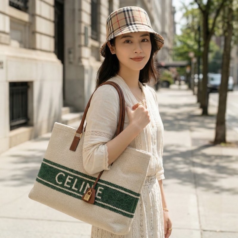 ⏰限時特賣價🌺Burberry 80269271 Vintage 格紋棉質混紡漁夫帽 S-3