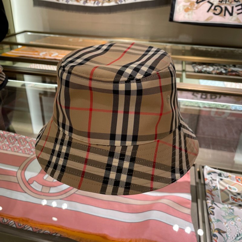 ⏰限時特賣價🌺Burberry 80269271 Vintage 格紋棉質混紡漁夫帽 S-6