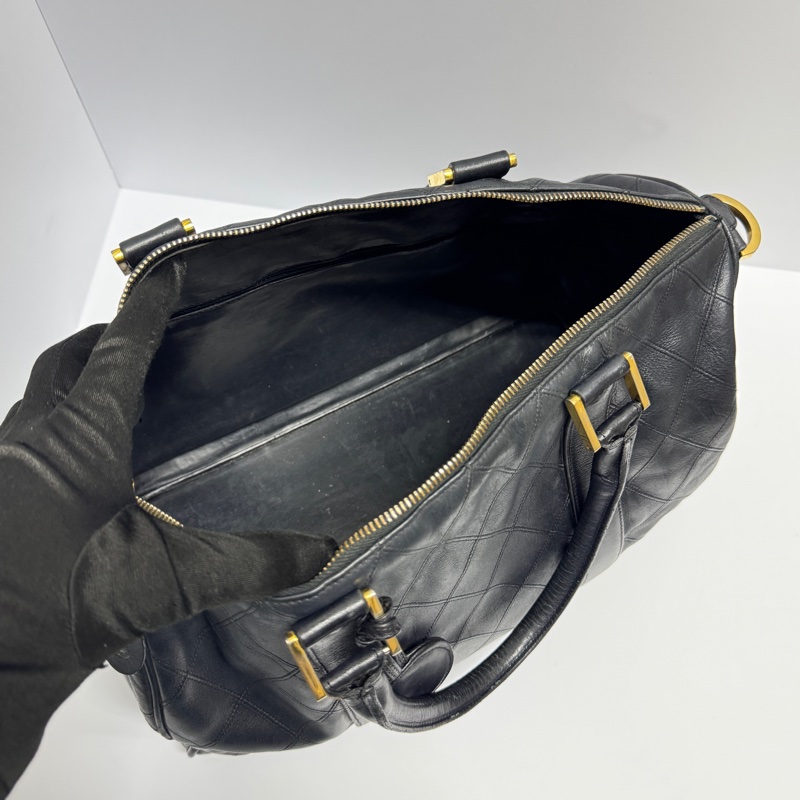 【超熱門秒殺款⏰】 Chanel 黑金 波士頓包 肩背+手提+斜背包 （專櫃27.3萬）-11