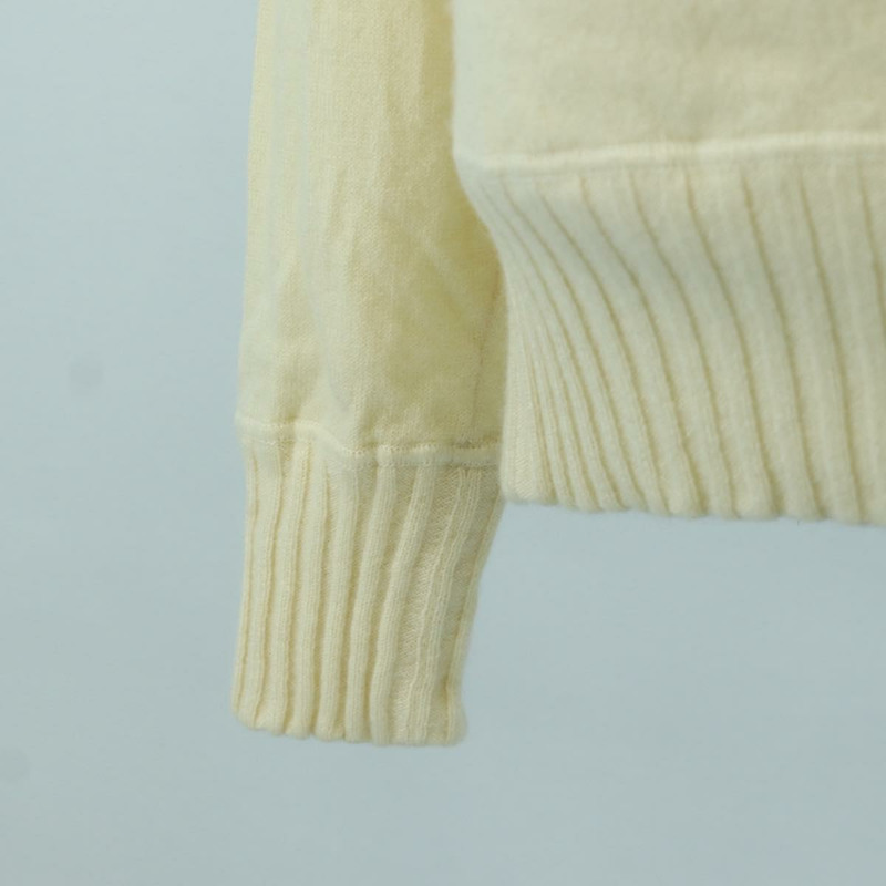 【日本直送】香奈兒 (CHANEL) Coco Chanel 針織衫，羊絨色，米色，CC 標誌，貨號 158554SAM-6