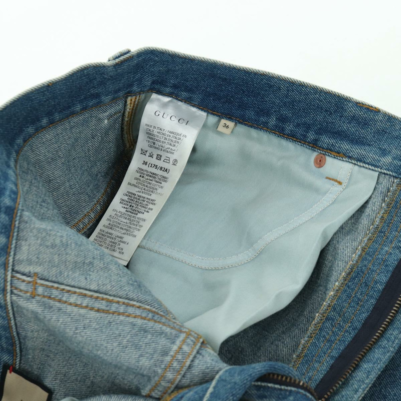 【日本直送】GUCCI Buggy 牛仔褲，牛仔藍，貨號 758153，正品號 158567M-12