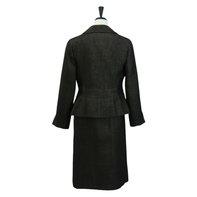 【日本直送】香奈兒外套半裙套裝 羊毛棕色 CC Auth 158559M-1