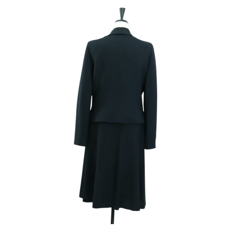 【日本直送】香奈兒外套和半裙套裝，羊毛材質，海軍藍，CC標誌，正品，貨號158565M-1