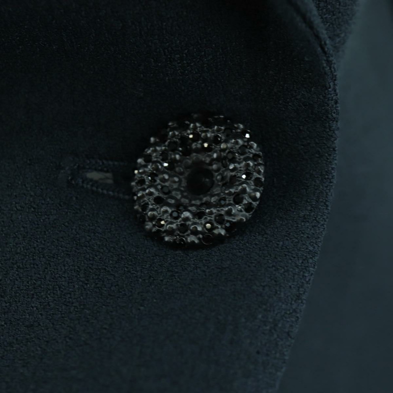 【日本直送】香奈兒外套和半裙套裝，羊毛材質，海軍藍，CC標誌，正品，貨號158565M-6