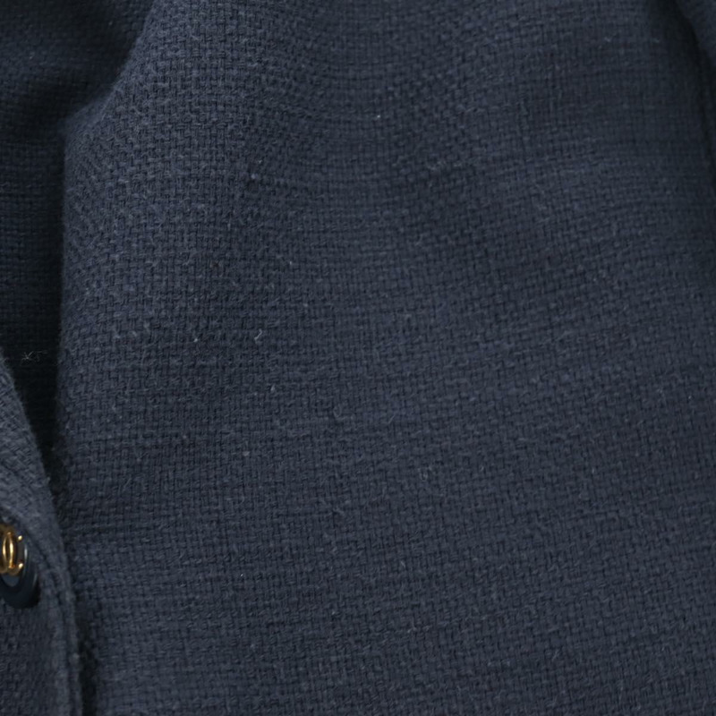 【日本直送】香奈兒外套和半裙套裝，羊毛材質，海軍藍，CC標誌，正品，貨號158565M-8