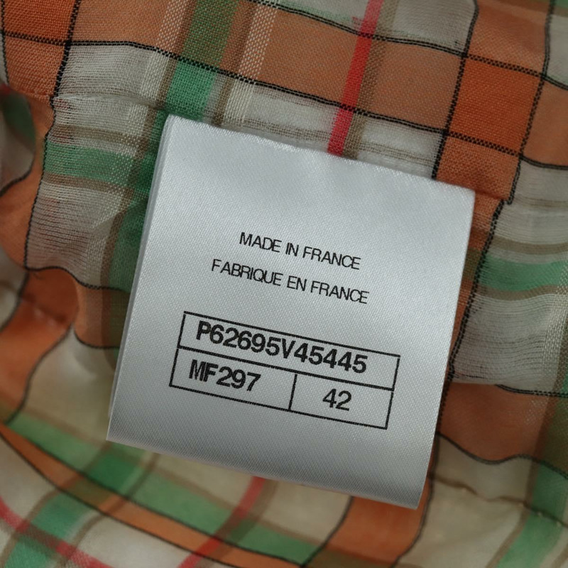 【日本直送】香奈兒白色斜紋軟呢外套，CC標誌，貨號158561SM-14