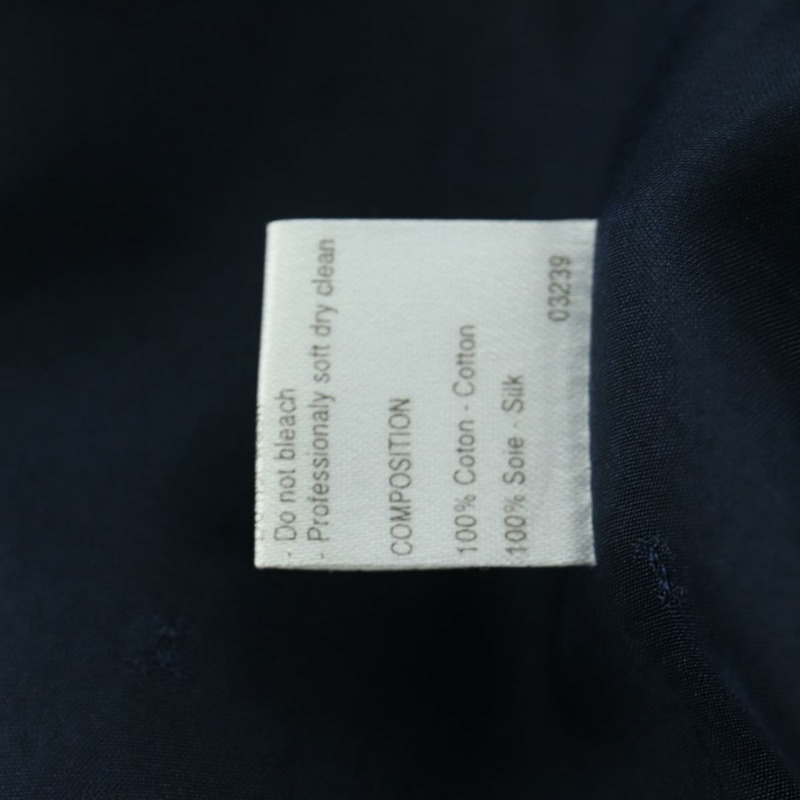 【日本直送】香奈兒雙排扣外套，棉質，海軍藍，CC標誌，正品 am10874V-11