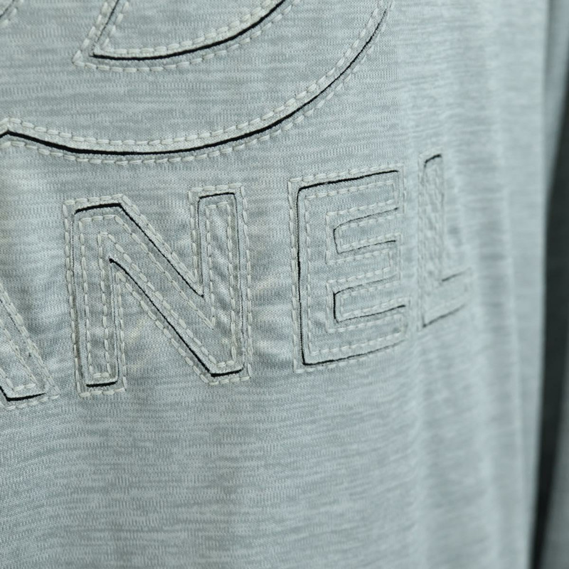 【日本直送】香奈兒 (CHANEL) CC 銀色黏膠纖維上衣,36 碼,正品,貨號 am10856V-5