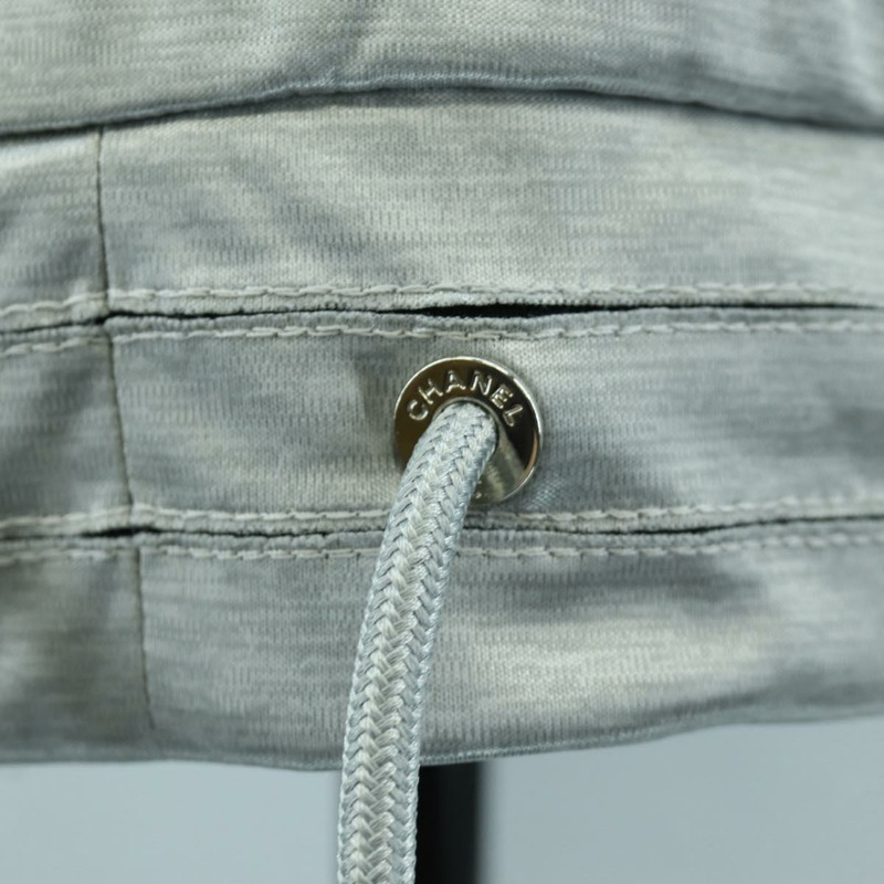 【日本直送】香奈兒 (CHANEL) CC 銀色黏膠纖維上衣,36 碼,正品,貨號 am10856V-12